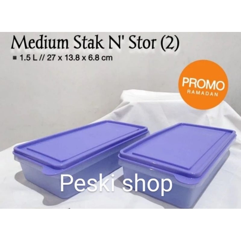 PROMO KOTAK MAKAN MEDIUM BESAR UNGU 1,6 LTR  TUPPERWARE