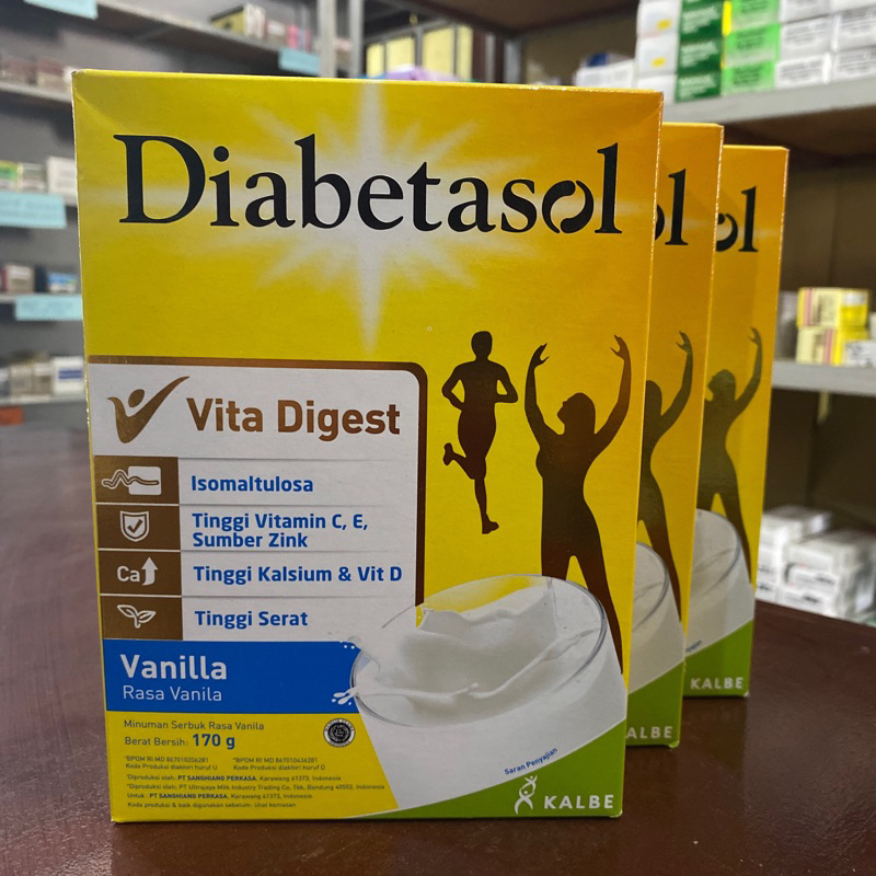 

Diabetasol Rasa Vanila 170 gr Susu Diabetes