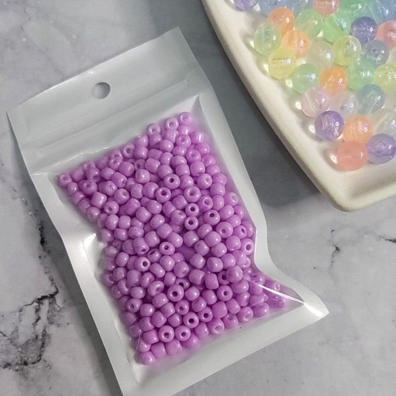 Manik Pastel/Glassbeads Pastel Lavender/Payet Pasir