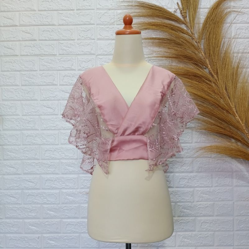 OUTER ONLY - ROMPI OUTER CROP kekinian untuk kondangan / seragam bridesmaid