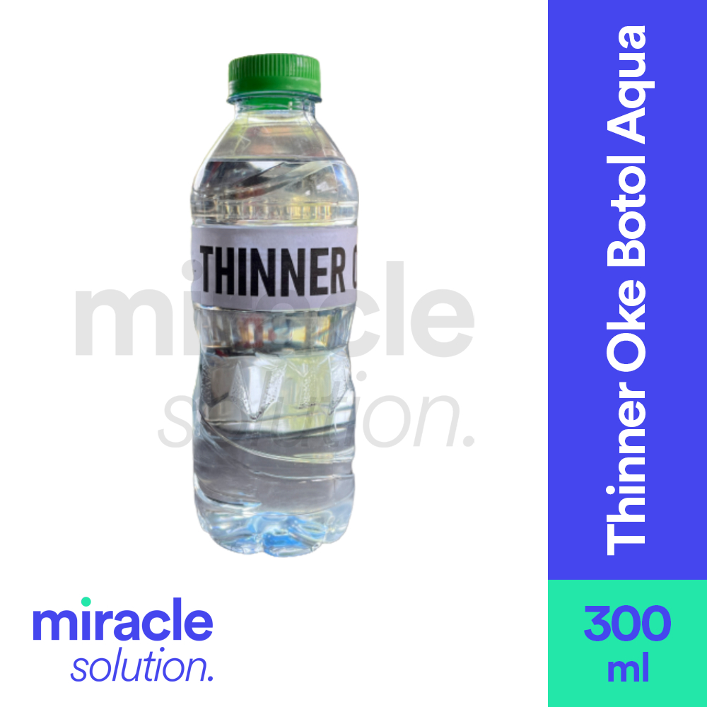 Thinner Tiner OKE Botol Aqua 300 ml