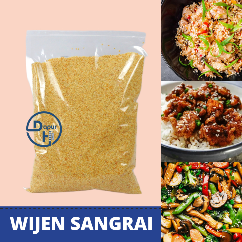 

HIROKING Biji Wijen Putih Sangrai 1 Kg Halal/ Roaster White Sesame Seed for Sushi Ramen//