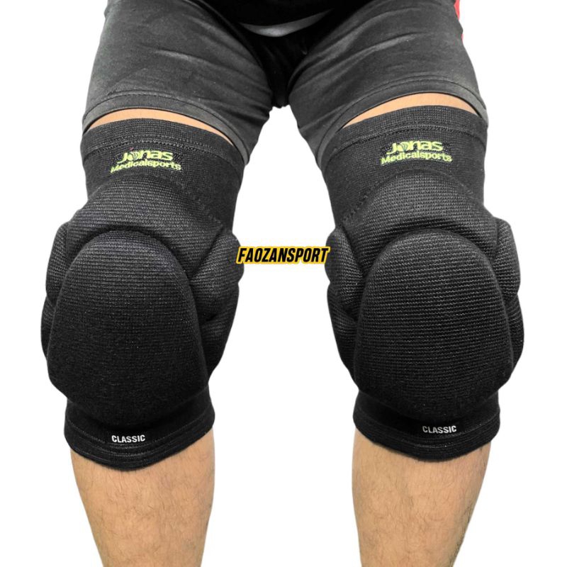 Kneepad Jonas V2 2023 | Kneepad Futsal Jonas | Knee pad Deker Pelindung Lutut Kiper Hitam Putih Pink