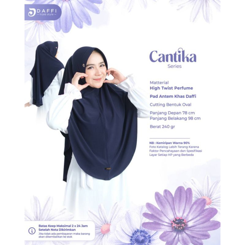 Jilbab Instant Bergo Syari Premium Cantika by Daffi Hijab