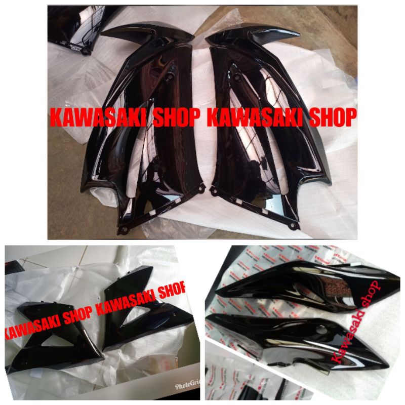 fairing body set ninja rr new hitam original tanpa batok