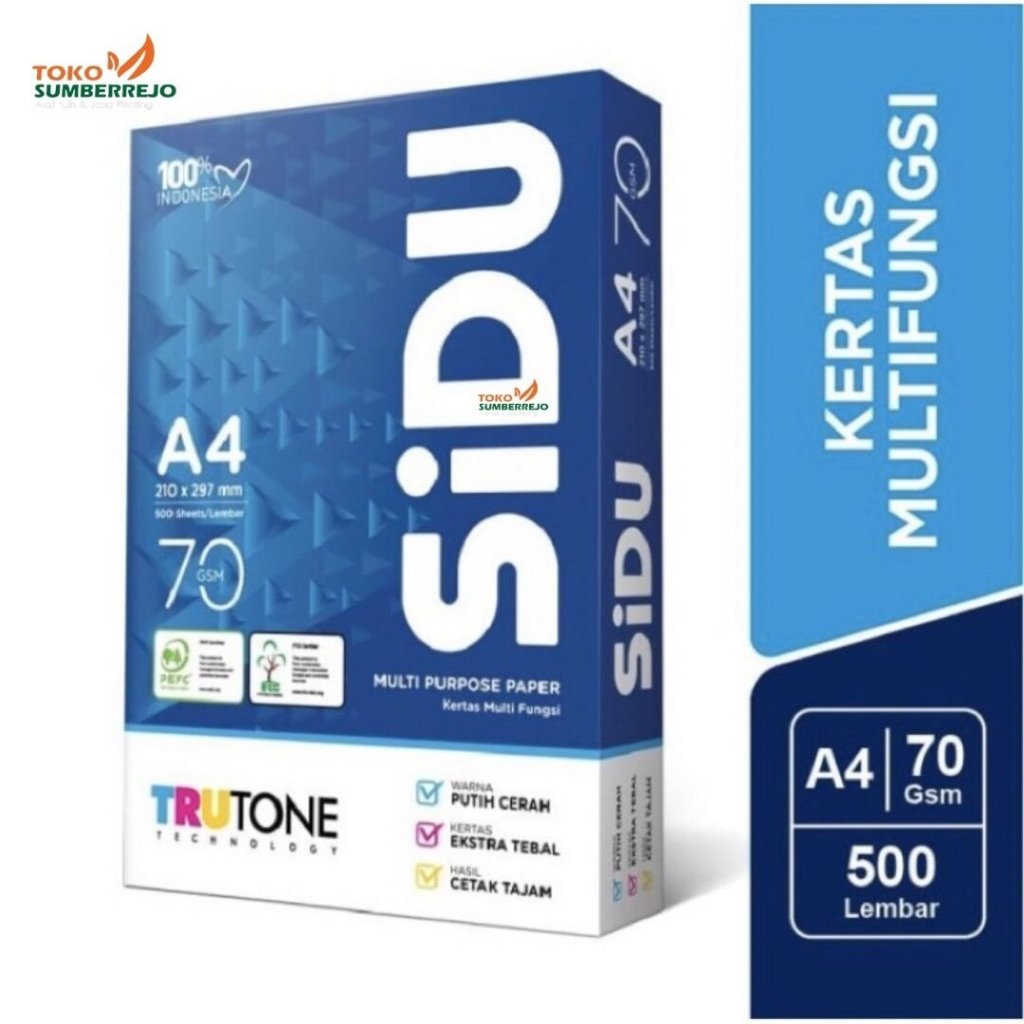 

Kertas HVS A4 70GSM Sidu