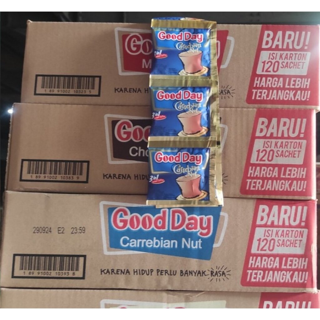

Kopi Good Day 3in1 All Varian 1 Dus 120 Sachet