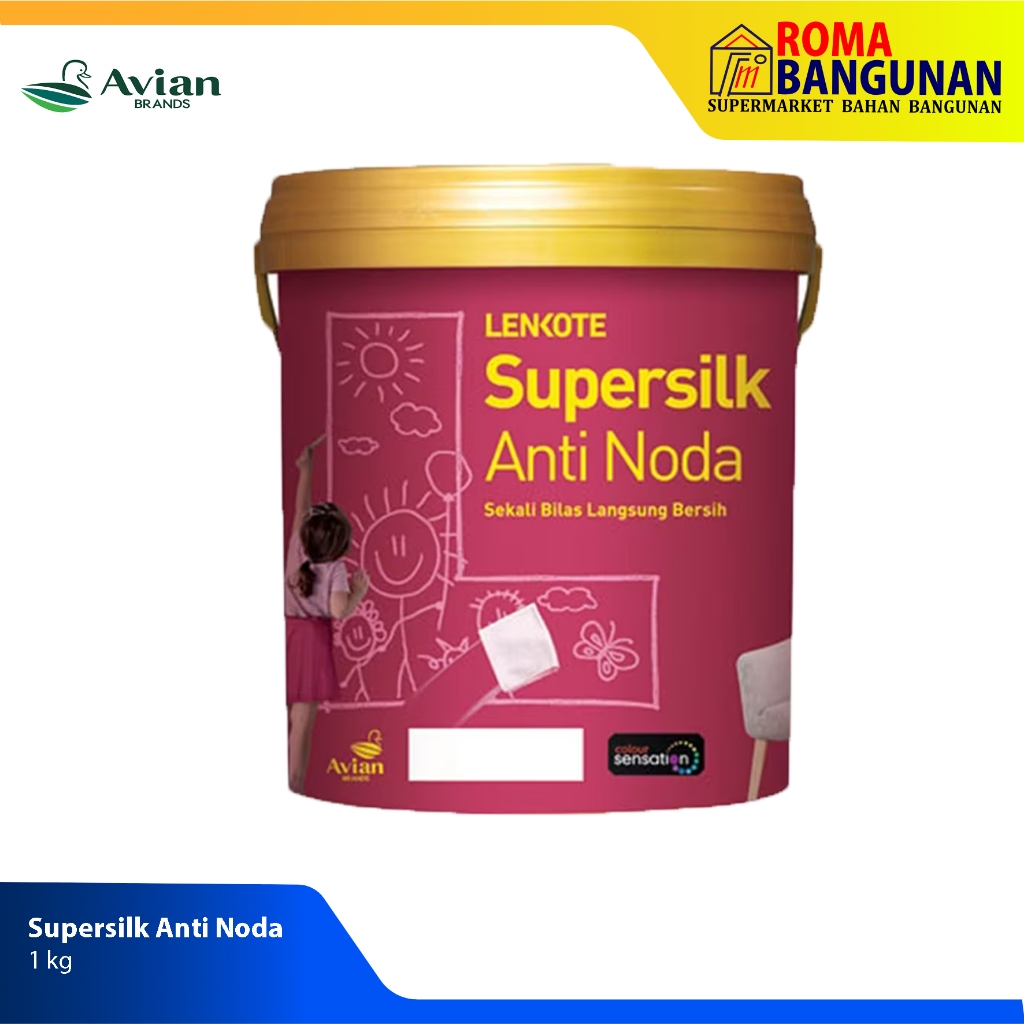 Supersilk Lenkote Cat Tembok / Cat Anti Noda 5kg