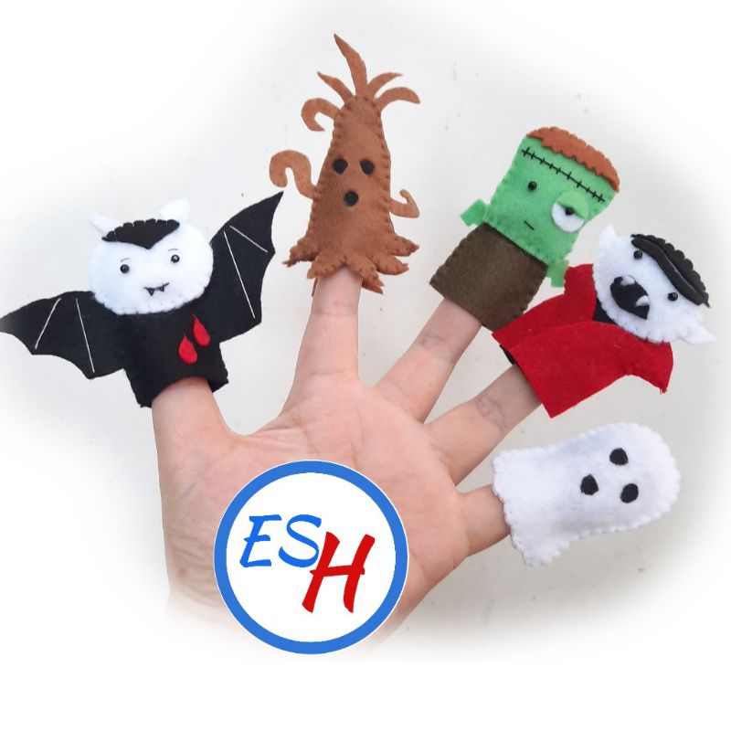Finger Puppet l Boneka Jari l Versi Hallowen Drakula