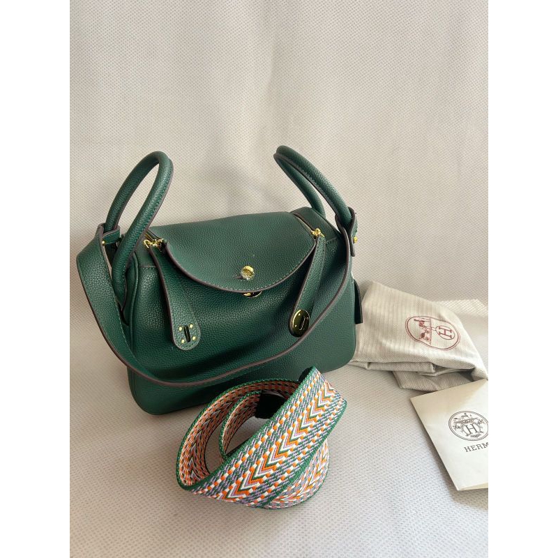 H Lindy 26cm - Malagreen / tas pesta / tas kerja / tas kantor / sling bag / tas selempang / hand bag