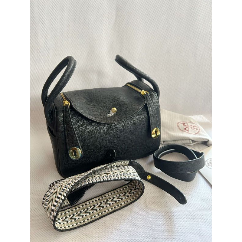 H Lindy 26 cm - Black / tas wanita / tas pesta / tas kantor / tas kerja / tas premium / tas branded 