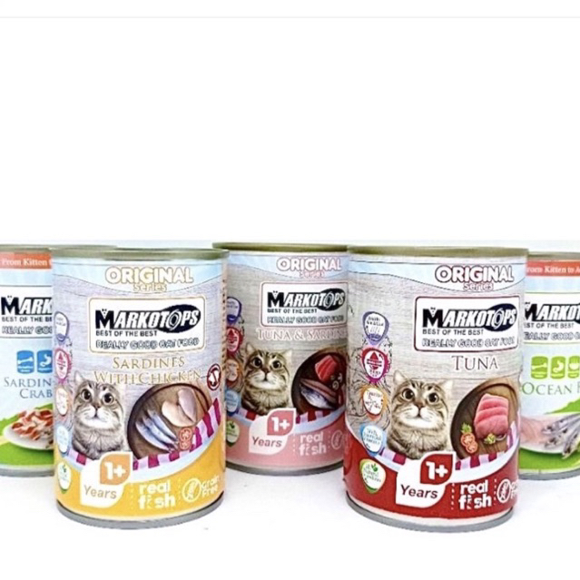 markotops kaleng Makanan kucing basah Markotops 400gr