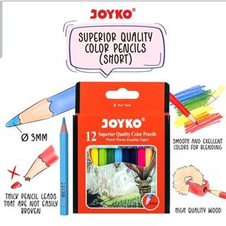 

(D) Pensil Warna Joyko 12w Pendek
