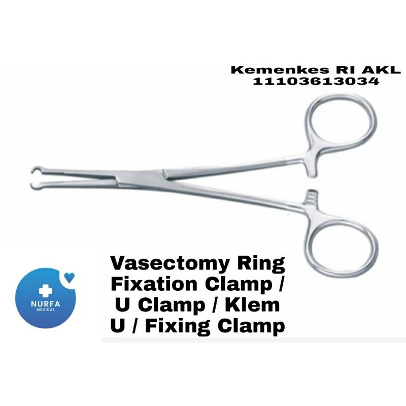 Vasectomy Ring Fixation Clamp / U Clamp / Fixing Clamp / Klem U