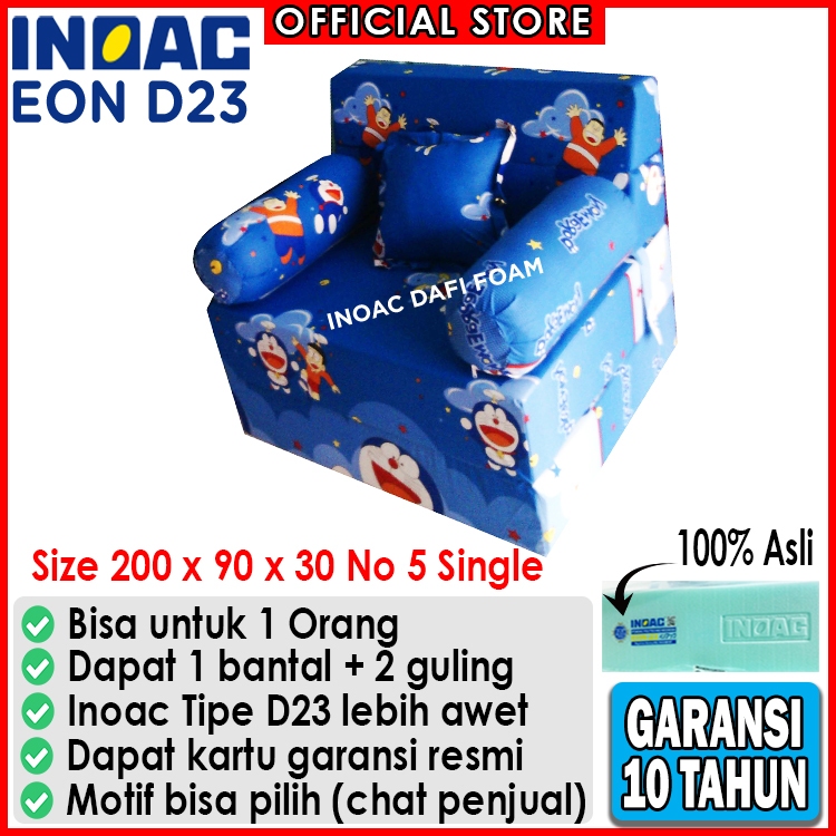 Sofabed Inoac 200x90x30 nomor 5 Single busa Inoac EON D23 original garansi 10 tahun kasur busa kasur