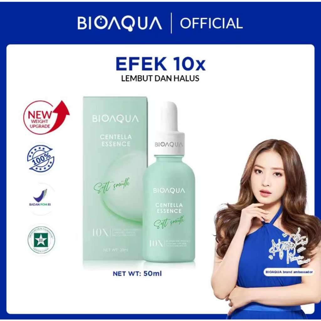 BIOAQUA centella essence Serum 30ml/50ml jerawat dan bekas jerawat Hydrating Serum Essence Wajah