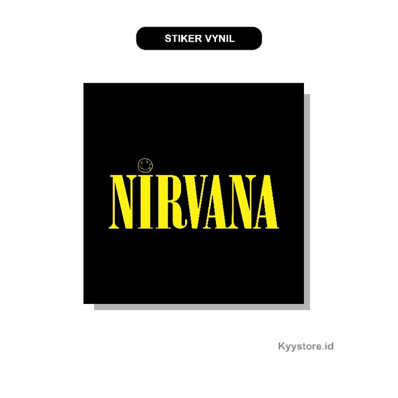 

Stiker Vynil Nirvana Uk 7.5 Cm Glossy Notebook Laptop Phone 2 Pcs