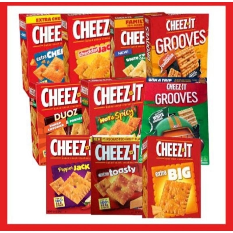 

Cheez-it Baked Snack Crackers Cemilan Kreker Keju Aneka Rasa
