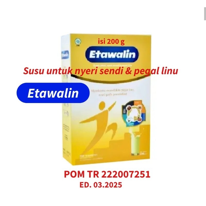 

ETAWALIN susu untuk nyeri sendi & meredakan pegal linu 200g HALAL dan Harga Promo