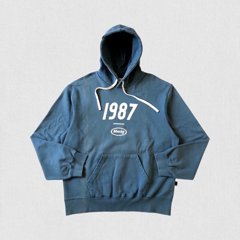 87mm Seoul 1987 MMLG Pullover Hoodie Melange Blue
