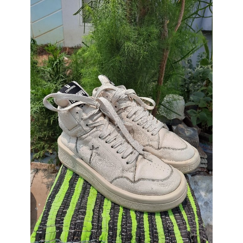 RICK OWENS DRKSHDW X CONVERSE TURBOWPN WHITE