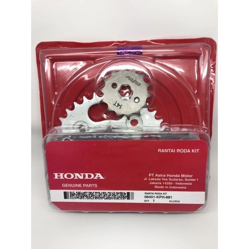 Gear Gir set paket rantai Kharisma Supra x 125 R , Supra x 125 Karbu, Supra x 125 Batman Kirana KPH