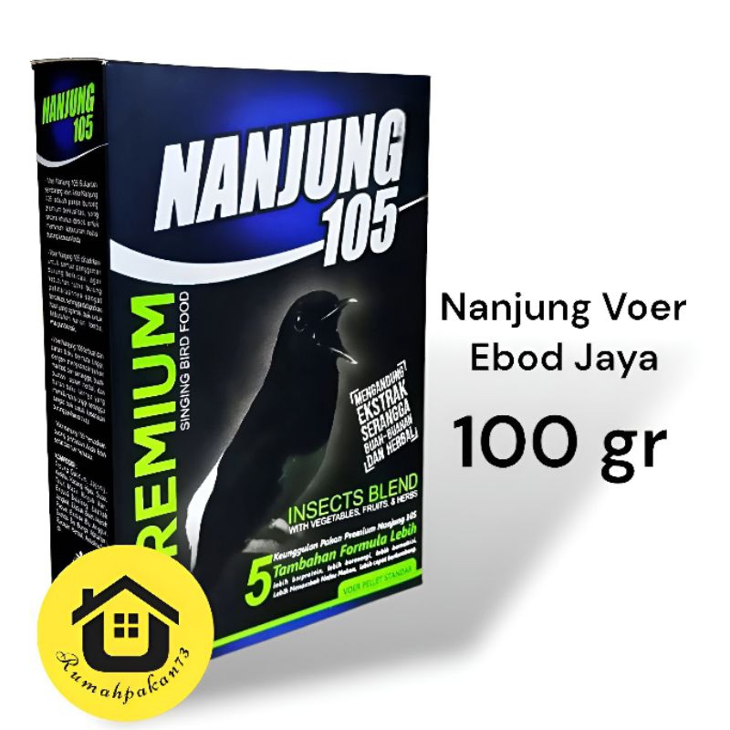 Nanjung 105 premium pur voer pakan burung murai kacer jalak makanan burung murai juara nanjung 105 e