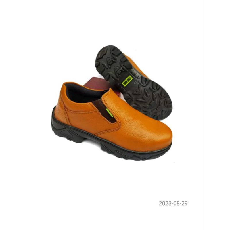 Sepatu Safety Stand Horse dengan Ujung Besi - Kulit Asli Sapi - Outsole Karet Anti Slip - Ukuran 36-