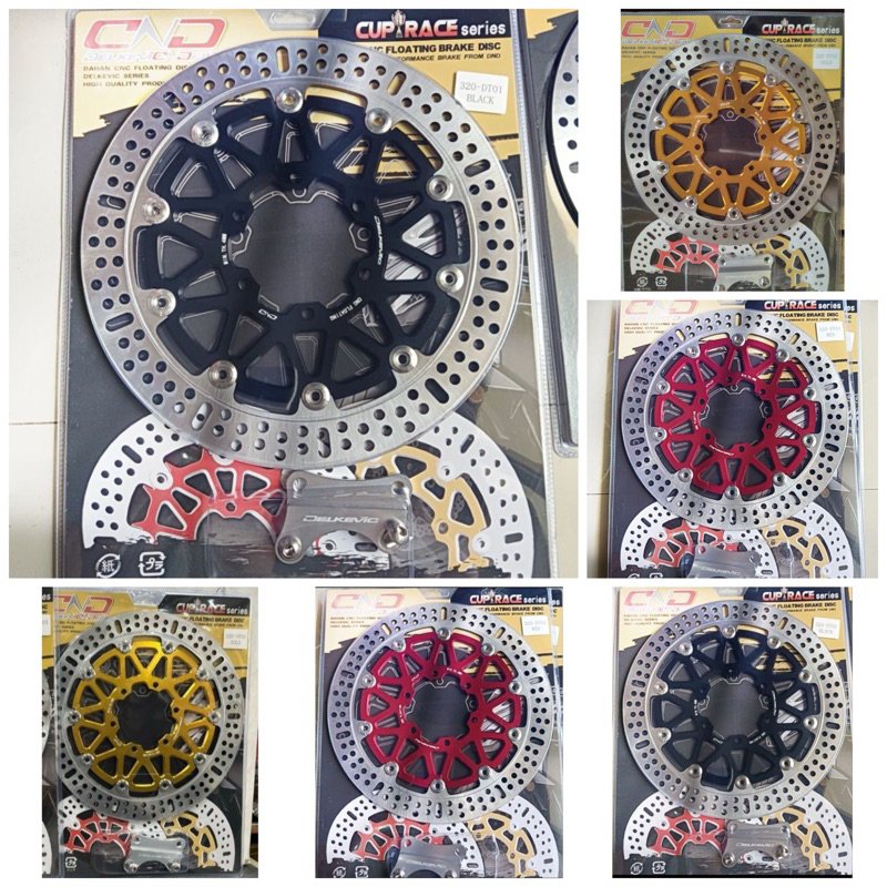 PIRINGAN DEPAN CAKRAM DELKEVIC 320MM DT01 SCORPIO CNC FLOATING BRAKE DISK DISC DISCBRAKE DISKBRAKE 320 MM LUBANG BAUT 6