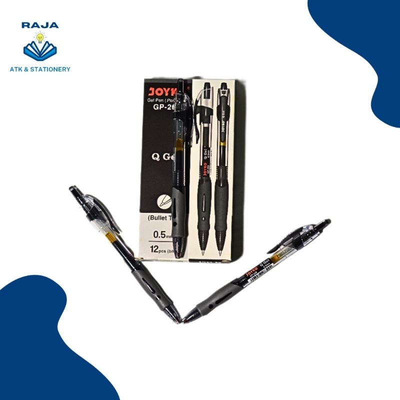 

Pulpen / Bulpen Gel Pen Joyco GP-265 Q Gel 0.5 mm - Hitam