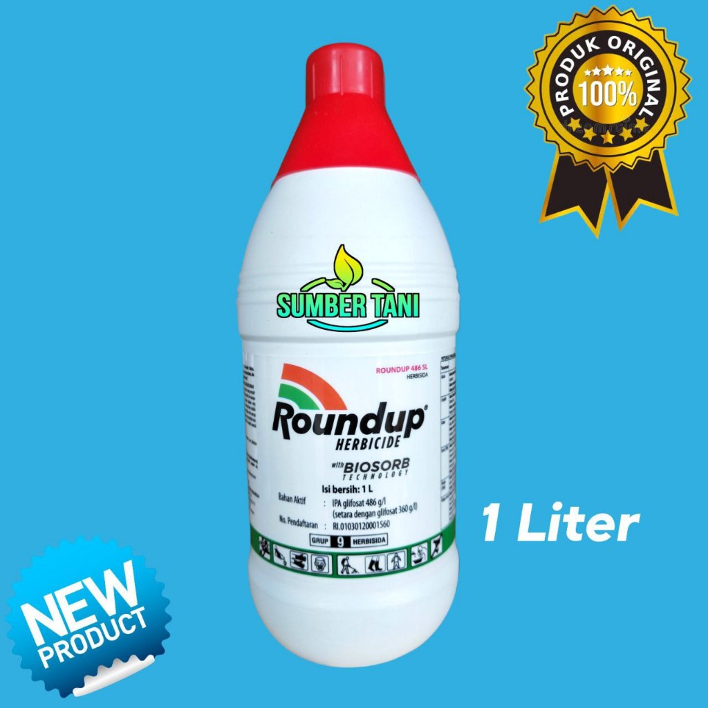 

Roundup 486 SL | 1liter | Pembasmi Rumput Sistemik Sampai Akar