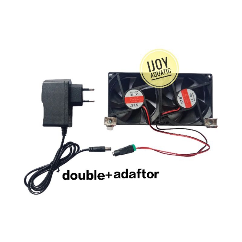 Kipas aquascape double fullset kipas pendinginan aquascape