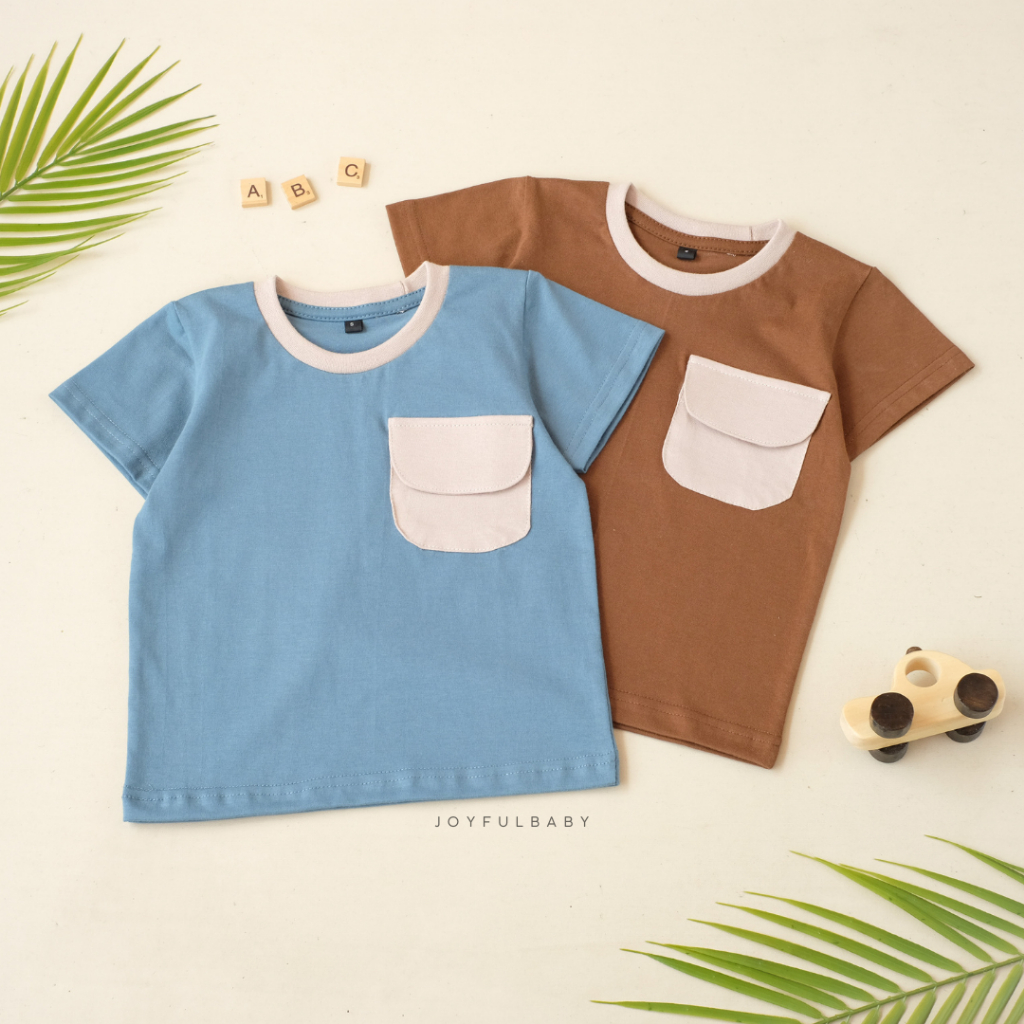 JOYFULBABY Kaos Anak Lengan Pendek Premium Unisex