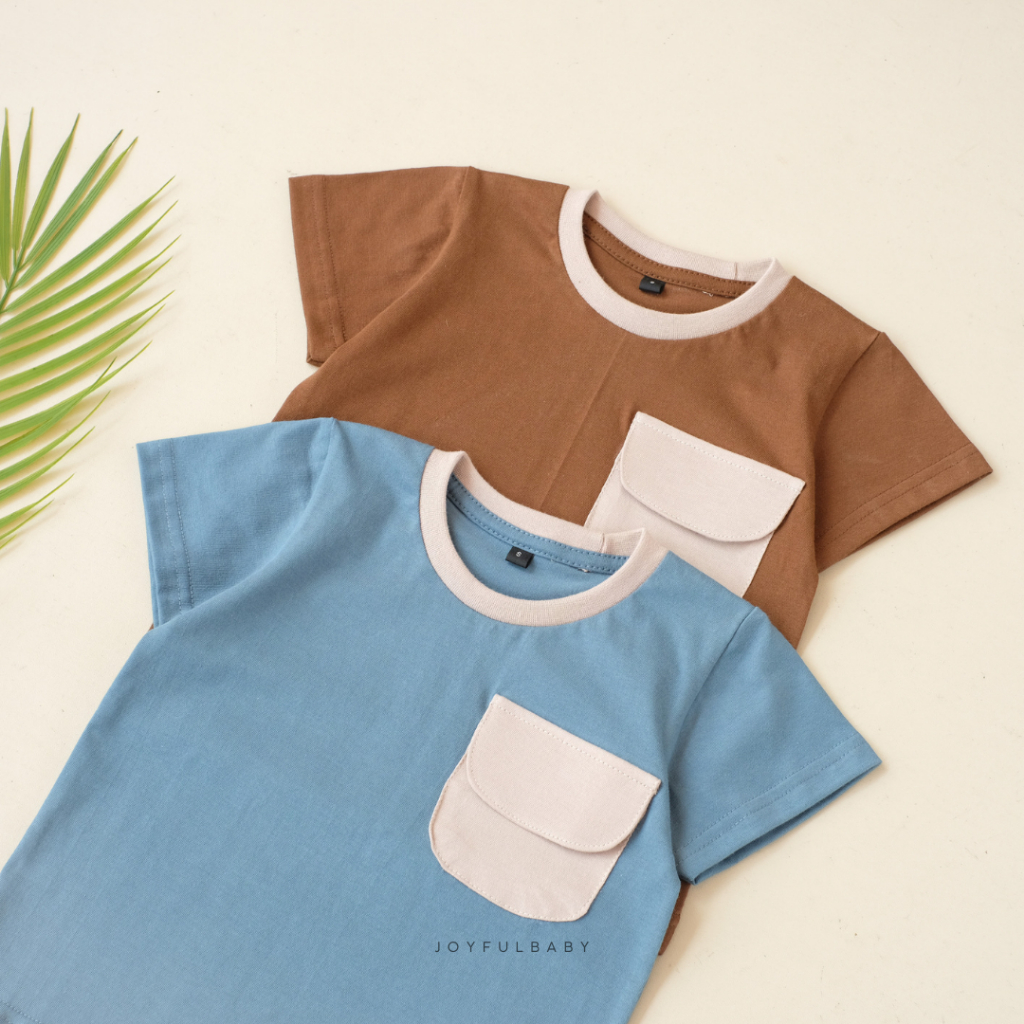 JOYFULBABY Kaos Anak Lengan Pendek Premium Unisex