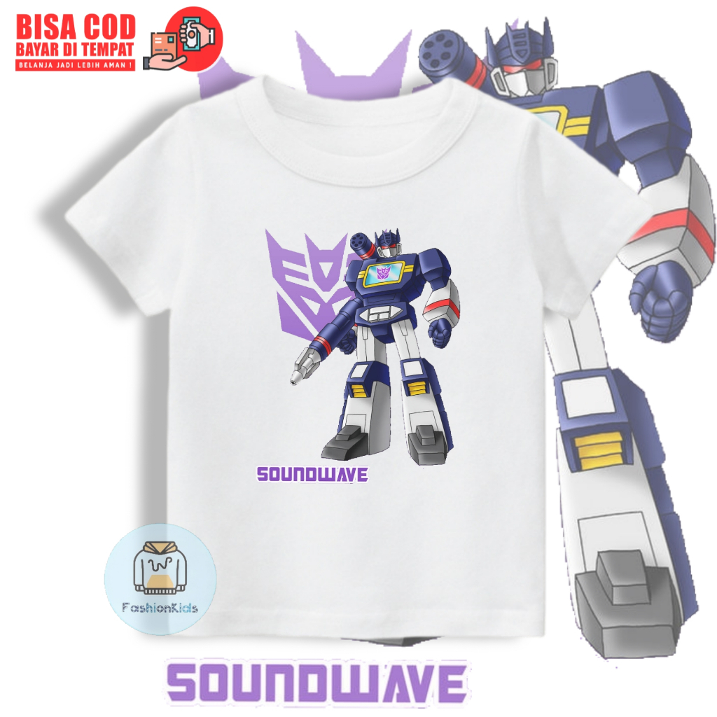Baju Kaos Anak Soundwave Transformers