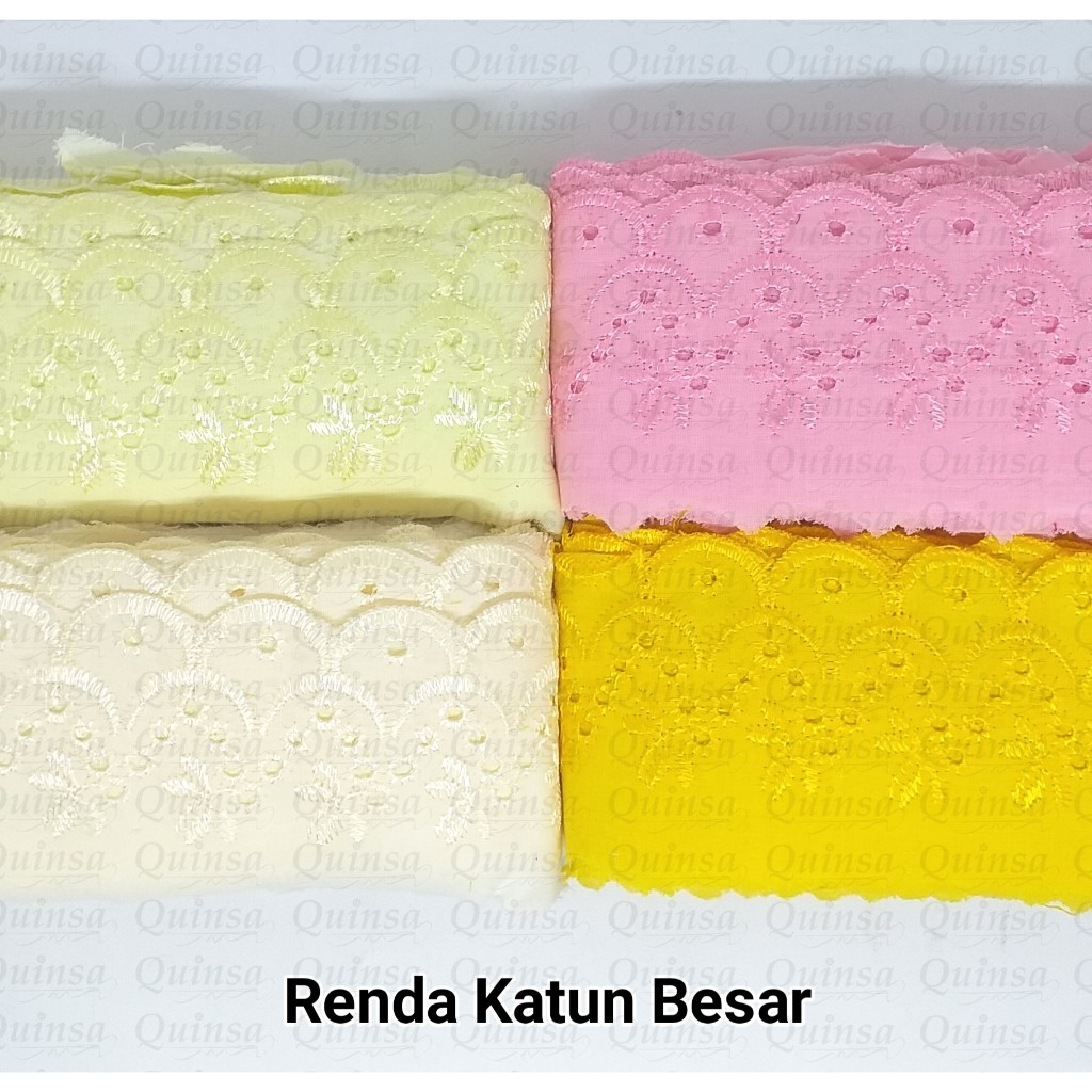 Per Rol Renda Katun ukuran Besar 6cm