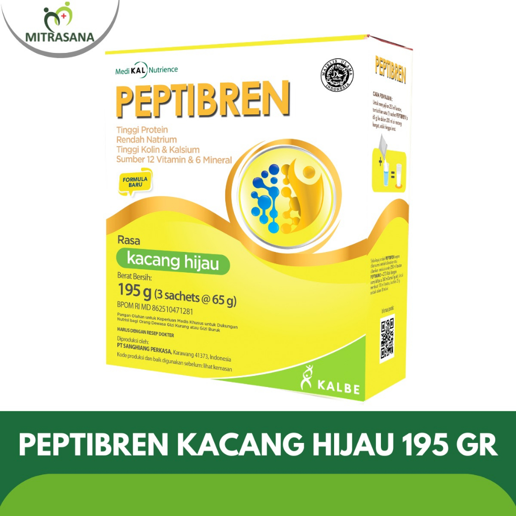 

Peptibren 195 gram - Nutrisi Kaya Protein dan Kolin