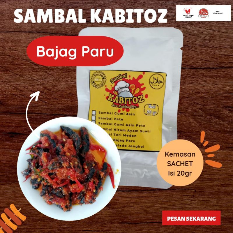 

[KABITOZ] Sambal BAJAG PARU SACHET Satuan / Sambal Travel Size