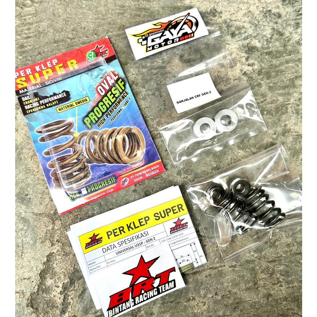 PER KLEP SUPER BRT GEN 2 PROGRESIF CRF 150 KLX 150 DTRACKER 150 + GANJELAN PER KLEP BRT