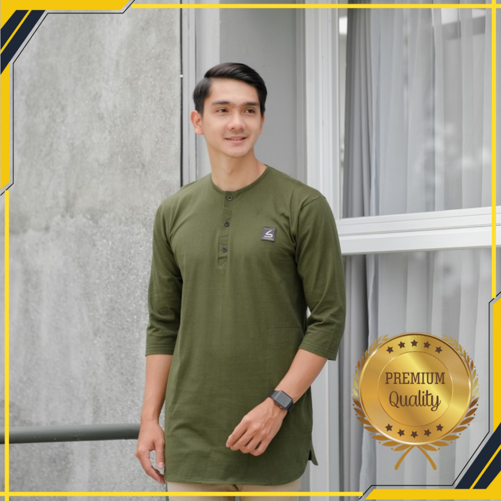 Baju Koko Kokoh Kemko Kurta Qurta Dewasa Remaja Muslim Kasual Modern Fit Elegan Exsklusive Laki Laki