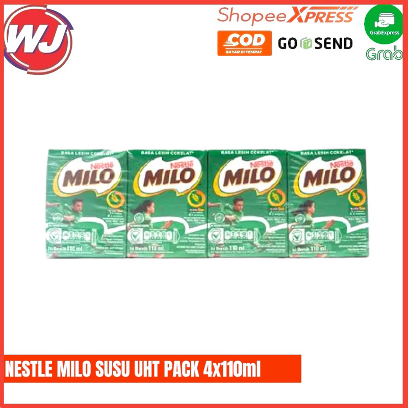 

NESTLE MILO SUSU UHT PACK 4 x 110ml