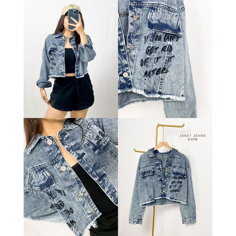 MDLV ~ Jaket Jeans D 4116 4117 Jaket Jeans Cewek Jaket Jeans Premium Jaket Jeans Import Good Quality