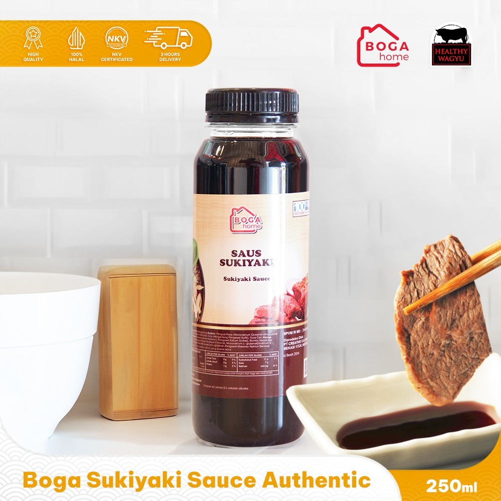 

Sukiyaki Sauce Bumbu Sukiyaki Boga Kitchen 250ml Healthy Wagyu