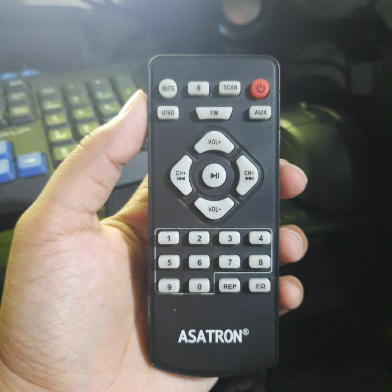 REMOTE REMOT DVD PLAYER ASATRON KODE 01 ORIGINAL ASLI