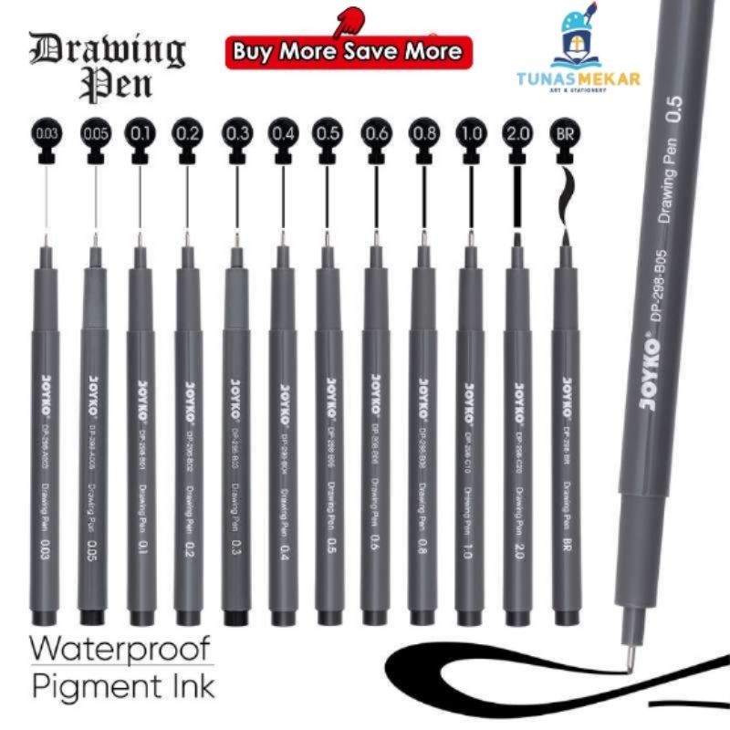 

Drawing Pen Joyko DP- 298 1Pcs All Size