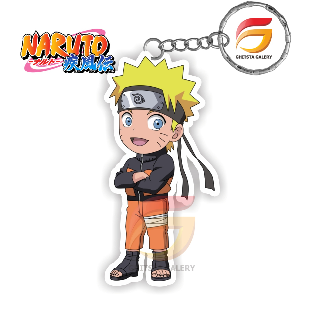 Gantungan Kunci NARUTO - Gantungan Kunci Anime Naruto - Gantungan Kunci Chibi - Gantungan Kunci Akri