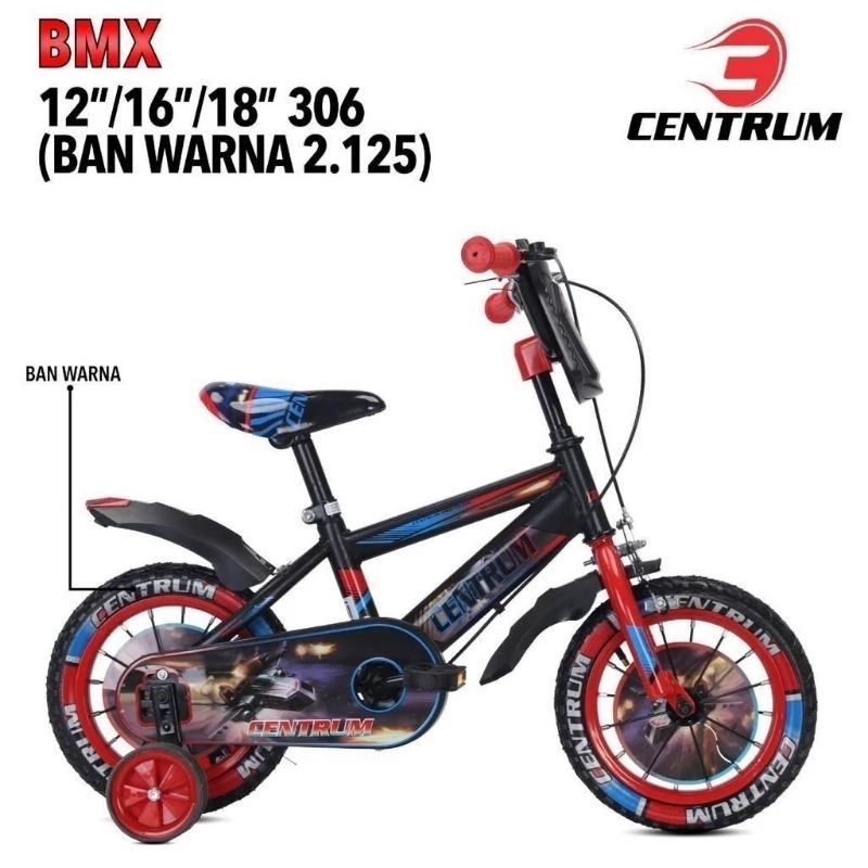 Sepeda Anak Laki BMX 12 16 18 Inch CENTRUM 306 READY Pontianak