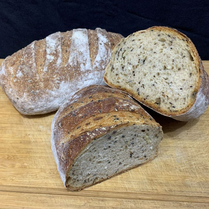 

Country Rye Bread with Chia Seed (Ржаной сельский хлеб с семенами Чиа) 1/2 Loaf