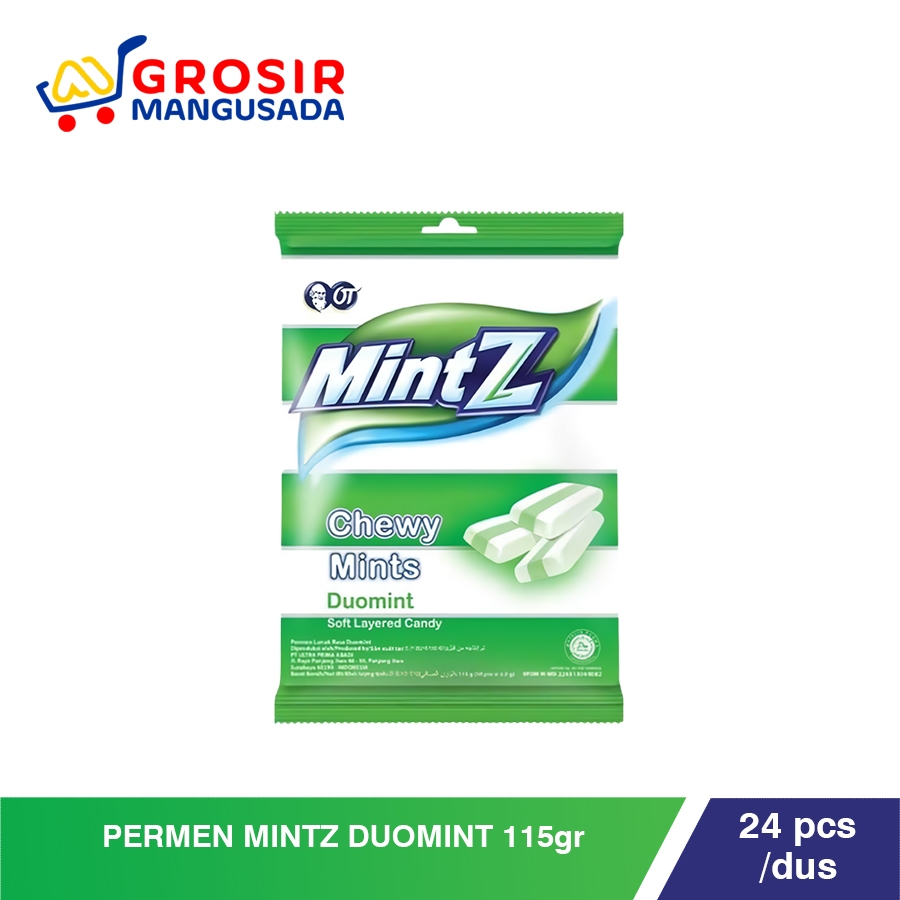

MintZ Duomint 115 gr / Permen Mintz Duomint Harga Grosir 24pcs