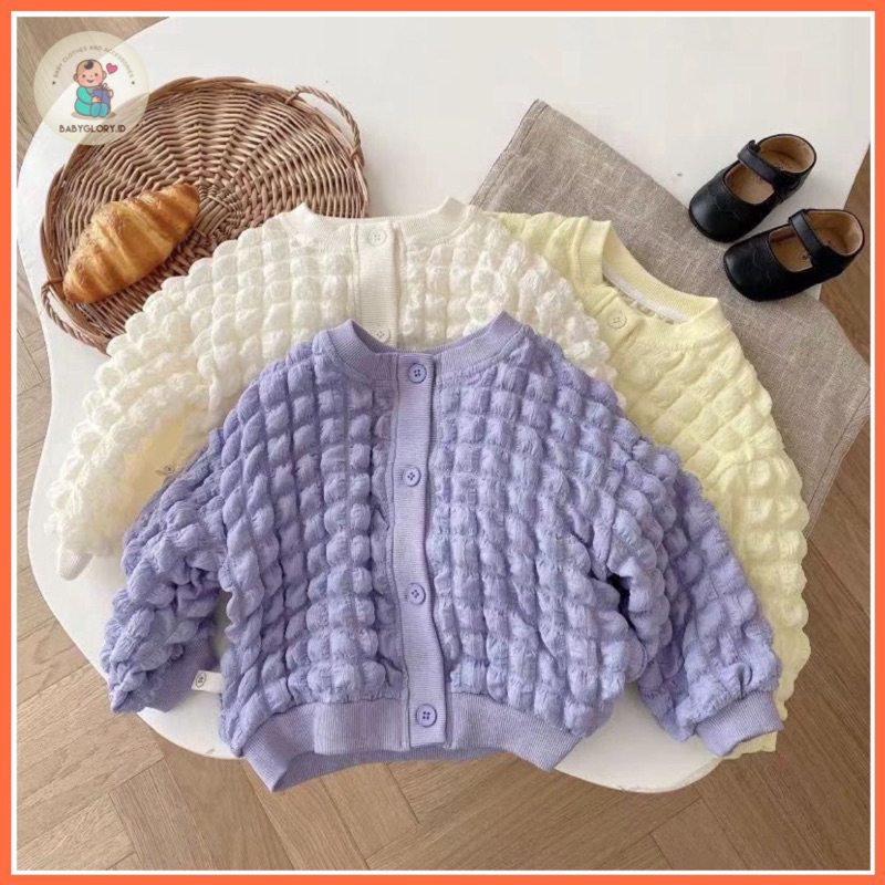 Cardigan Anak Perempuan style Korea IMPORT Keren Cardigan Jaket Anak